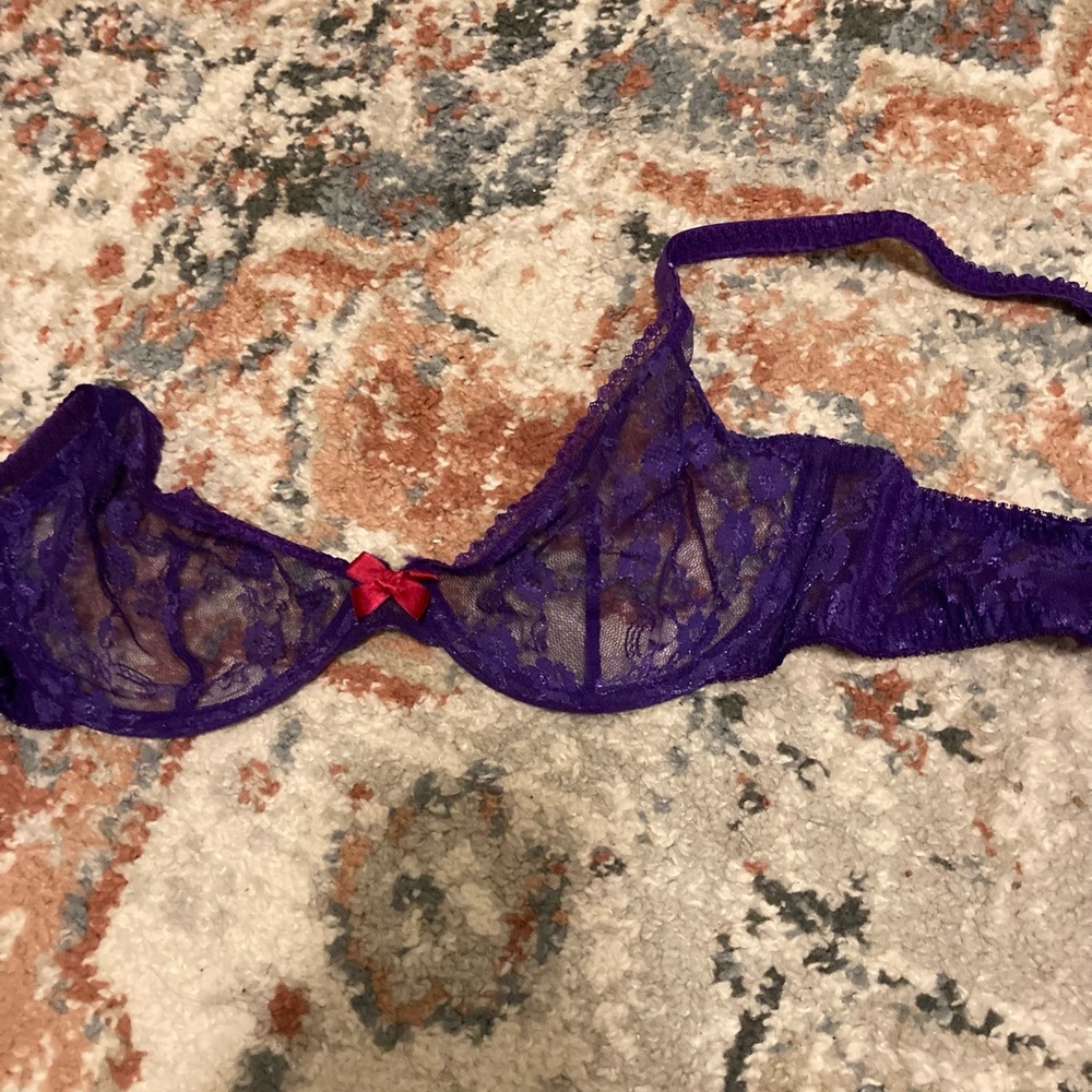 Purple bra